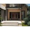 Vdomdoors Front Exterior Prehung Aluminum Double Doors Ronex1277 Brown 2 Sidelights Mirrored Clear Glass RONEX1277DEXD-BRW-W12+72+12xH80-RH-O - alternate 3