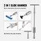 Vevor Car Body Dent Puller Bridge Lifter 107PC Paintless Hail Remover Repair Kit MPT-YK0457 - alternate 8