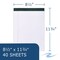 Roaring Spring Case of Legal Pads, 8.5"x11.75", 40 sheets of 15 lb Recycled White Paper Per Pad, Micro-Perforated, PK72 74713cs - alternate 10