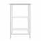 Homeroots 42" Clear and White Glass Writing Desk 402045 - alternate 7
