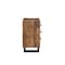 Homeroots 30" Dark Brown Solid Wood Distressed Three Drawer Nightstand 521225 - alternate 1