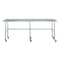 Amgood 18in D x 96in L Stainless Steel Open Base Table, 3in Casters AMG WT-1896-RCB-WHEELS-Z - alternate 7
