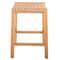 Alaterre Furniture Newport 24in H Wood Counter Height Stool 24 with Handcrafted Woven Rope Seat, Natural ANNP2220 - alternate 1