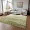 Homeroots 3' X 5' Olive Green And Artichoke Green Ombre Washable Indoor Outdoor Area Rug 581810 - alternate 8