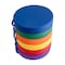 Flash Furniture Kylie 6 Piece 16 Inch Round Floor Cushions w/Handles in Plastic - Assorted Primary Colors HN-12301-ASST-GG - alternate 1