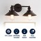 Jonathan Y July 17.5" 2-Light Industrial Farmhouse Metal Vanity Light, Oil Rubbed Bronze JYL7427A - alternate 14