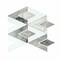 Apollo Tile Toscana 12x12 in. Polished Calacatta Bluette, Thassos White Geometric Diamond Mosaic Tile, 5PK APLEML88D09A - alternate 1