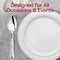 Smarty Had A Party Silver Baroque Disposable Plastic Dinner Spoons, 240PK 8330-SV-CASE - alternate 8