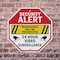 Signmission Security Alert Trespassers Will Be, 6 inch X 6 inch, Plastic Sign, 2PK OC-P-2PACK-6-5 - alternate 7