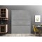 Sartodoors Slab Barn Door Panel, Planum 0014 Concrete and Aluminum Strips, Sturdy Finished Flush Modern Doors,  PLANUM0014S-BTN-18 - alternate 4