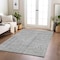 Homeroots 9' X 12' Gray And Ivory Geometric Washable Indoor Outdoor Area Rug 600832 - alternate 8