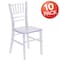 Flash Furniture Kids Crystal Transparent Chiavari Chair, PK10 10-LE-L-7K-CL-GG - alternate 10