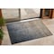 Homeroots 2' X 3' Taupe and Gray Ombre Washable Non Skid Indoor Outdoor Area Rug 563700 - alternate 1