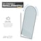 Anzzi Ember Series 74x 34in Framed Arch Fixed Shower Screen Door, Matte Black, 8mm Tempered Fluted Glass SD-AZ18-01MB-FL - alternate 20