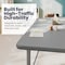 Flash Furniture Commercial Adjustable Height Rectangular Activity Table - Locking Casters-Gray XU-A3072-REC-GRY-T-P-CAS-GG - alternate 9