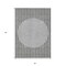 Homeroots 3' X 5' Gray And Ivory Striped Washable Indoor Outdoor Area Rug 597163 - alternate 9