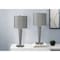 Monarch Specialties Lighting, Set Of 2, 24 in.H, Table Lamp, Usb Port, Nickel Metal, Grey Shade I 9642 - alternate 1