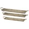 Homeroots Set of Three Gold Metal Serving Tray With Handles 516311 - alternate 1