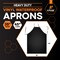 Xpose Safety Heavy Duty Vinyl Apron, 35inx45in, Black, Waterproof, Chemical Resistant, 20 Mil 2PK AR100-2-X - alternate 6