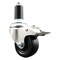 Service Caster 3 Inch 316SS Hard Rubber Swivel 1-3/8 Inch Expanding Stem Caster Lock Brake SCC SCC-SS316TTLEX20S314-HRS-138 - alternate 1