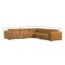 Homeroots 116" Sienna Leather Modular Sofa With Brown Legs 641019 - alternate 7