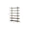 Homeroots 80" Brown Wood Six Tier Etagere Bookcase 717460 - alternate 5