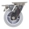 Vestil Thermoplastic Rubber Swivel With Total Brake Caster 6 In. Diameter x 2 In. Width 600 lb Gray CST-E-SS-6X2TPR-SWTB - alternate 9