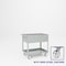 Pucel Welded Box Service Cart, 24in W x 36in D x 37in H, Semi-Steel Casters, 12in Deep Box, Light Blue TSC-2436-12S - alternate 1