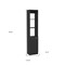 Homeroots 13" Black Wood Freestanding Single Door Bathroom Vanity 543590 - alternate 6