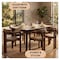 Leisuremod Velo Series Modern Dining Chair in Dark Natural Wood with Taupe Seat VCA-51DTP - alternate 10