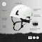 Ge Safety Helmet, Non-Vented, White GH401W - alternate 4