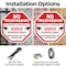 Signmission No Trespassing This Property Is Pro, 6 inch X 6 inch, Plastic Sign, 2PK OC-P-2PACK-6-93 - alternate 7