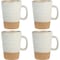 Gibson Elite Dreamweaver 4 Piece 17 Ounce Round Earthenware Mug Set in Sand Cream 135257.01 - alternate 1