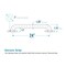 Highcraft Grab Bar for Bathtub and Shower 1.25in x 24in Safety Bar Stainless Steel with Screws GBZR12524 - alternate 6