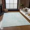 Homeroots 5' X 8' Aqua And Ivory Geometric Washable Indoor Outdoor Area Rug 577542 - alternate 9
