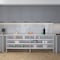 Amgood 24in D x 96in L Stainless Steel Table, Three Undershelves AMG WT-2496-3SH-Z - alternate 8