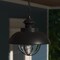 Vaxcel Harwich 1 Light Black Coastal Outdoor Barn Dome Pendant Clear Glass OD21506TB - alternate 8