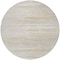 Homeroots 8' Linen Gray And Beige Round Striped Washable Indoor Outdoor Area Rug 597261 - alternate 7