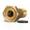 Everflow MIPx1 ft' FIP Brass Water Meter Coupling Adapter Pipe Fitting 3/4 ft' WMC0034-NL - alternate 1
