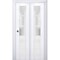 Sartodoors Sliding Closet Bi-fold Doors White Solid Core Modern Interior VEREGIO7339BF-WS-72 x 84 (2* 36x84) - alternate 1