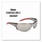 Mcr Safety Safety Glasses, DuramassÂ® Scratch-Resistant, Silver Lens, Smoke/Red Frame HK117 - alternate 4