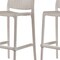 Homeroots Set of Four 30" Taupe Faux Rattan Heavy Duty Plastic Outdoor Bar Height Chairs 565347 - alternate 7