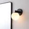 Jonathan Y Modernist Globe 5.75" 1-Light Metal/Frosted Glass Modern Contemporary LED Vanity, Black JYL3540B - alternate 10