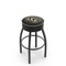 Holland Bar Stool Co 30" 4" Central Florida Cushion Seat, Blk Wrinkle Base Swivel Bar Stool L8B130CenFla - alternate 1