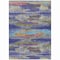 Homeroots 5' X 8' Lavender Pink And Blue Abstract Washable Indoor Outdoor Area Rug 612522 - alternate 7