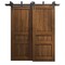 Sartodoors Sliding Closet Barn Bypass Doors 56 x 84 inches, Ego 5012 Cognac Oak Veneer, Modern 6.6ft Rails Ha EGO5012BBB-DKO-5684 - alternate 1