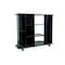 Homeroots 35in Black Open Shelving TV Stand 468918 - alternate 1