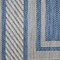 Homeroots 8' Denim Blue And Ivory Geometric Indoor Outdoor Runner Rug 572726 - alternate 9