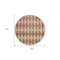 Homeroots 8' Orange And Copper Round Geometric Washable Indoor Outdoor Area Rug 577081 - alternate 6