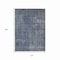 Homeroots 10' X 14' Blue And Gray Medallion Washable Indoor Outdoor Area Rug 616429 - alternate 8